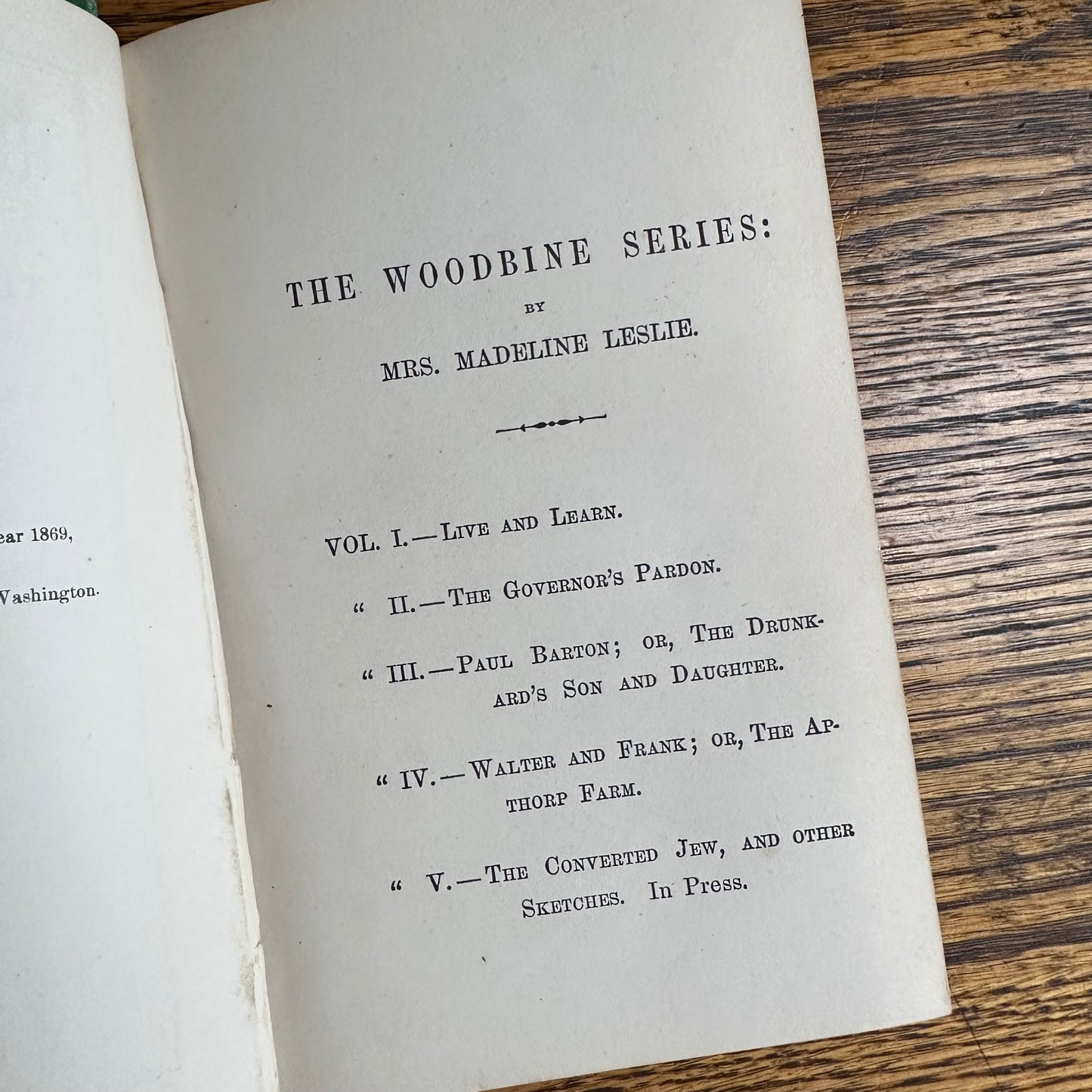 A Set of 4 1809 Storybooks from The Woodbine Series