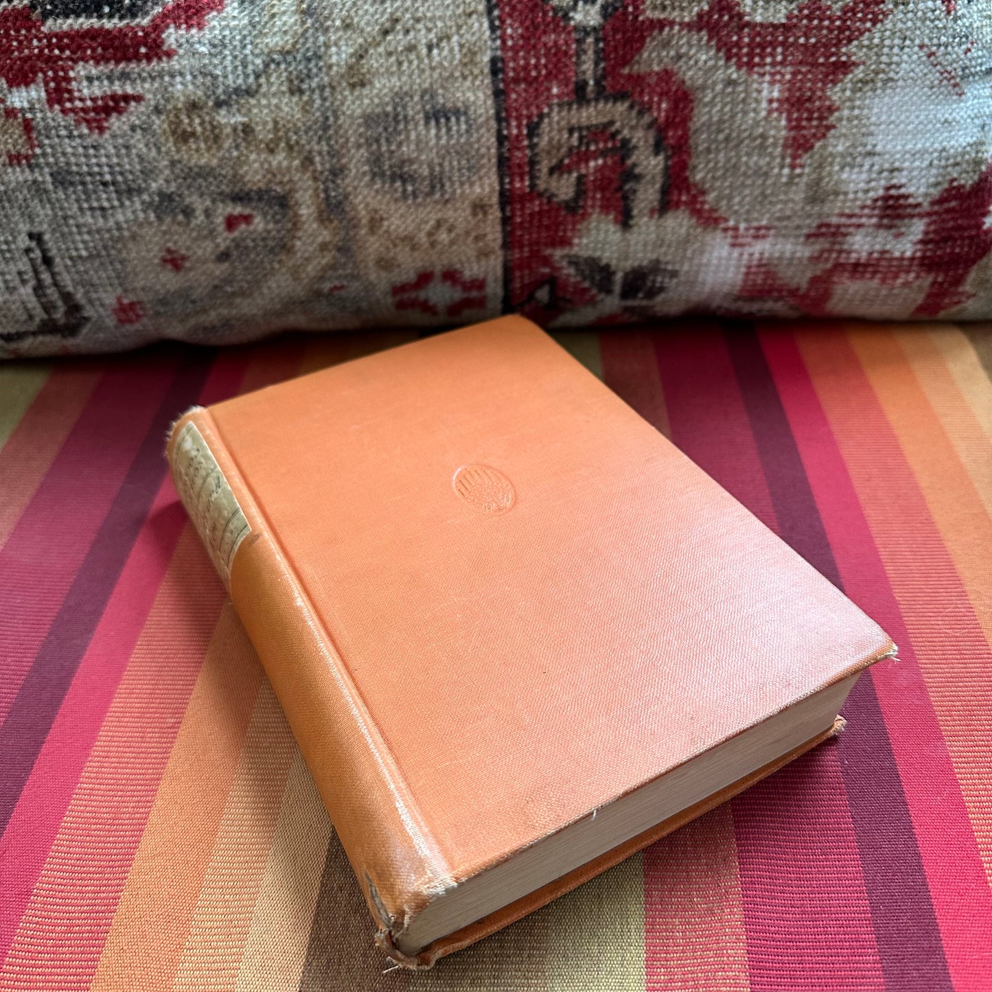 Stack of 9 Vintage Books in Orange!