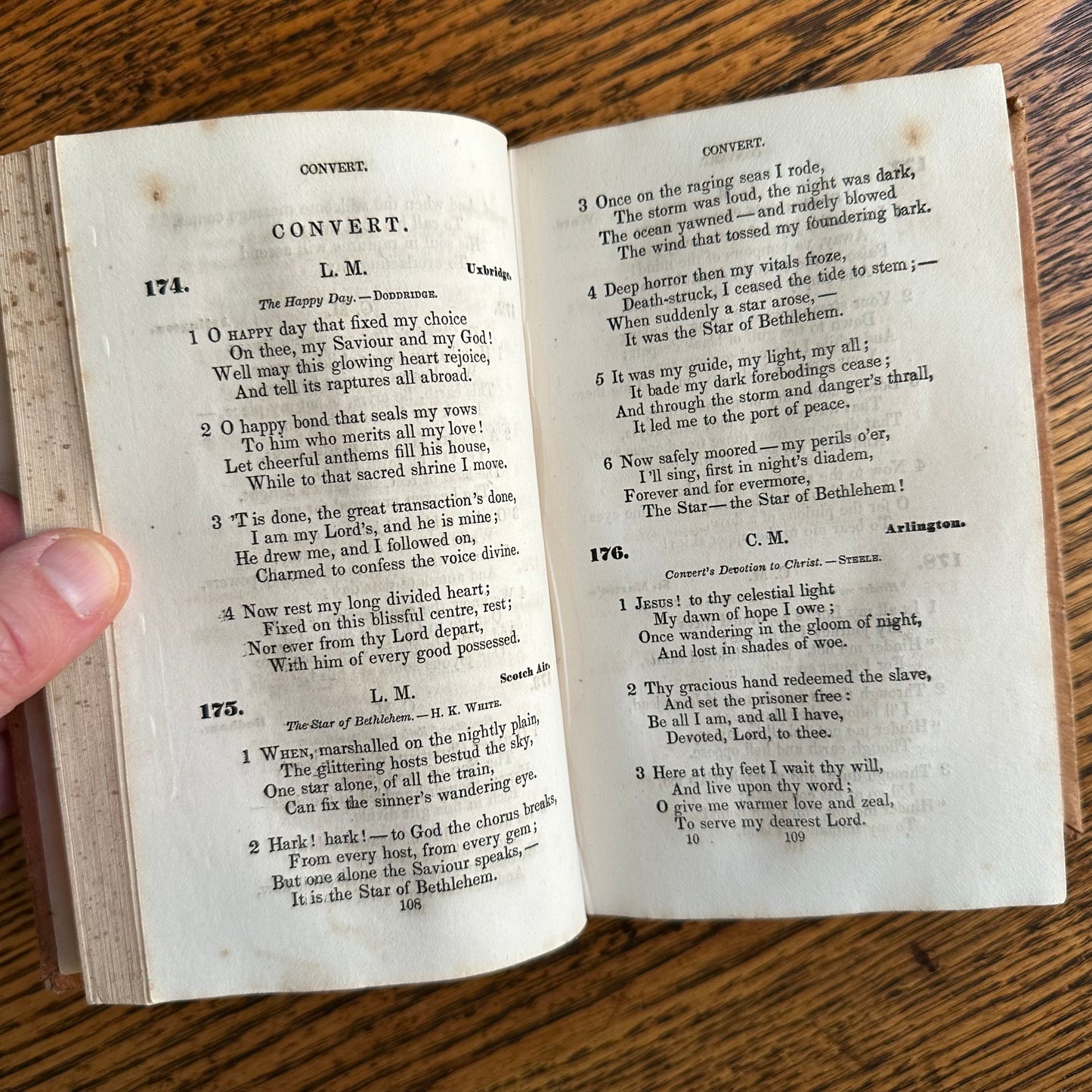 A Collection of 5 Leather-Bound 19th Century Books of Religion