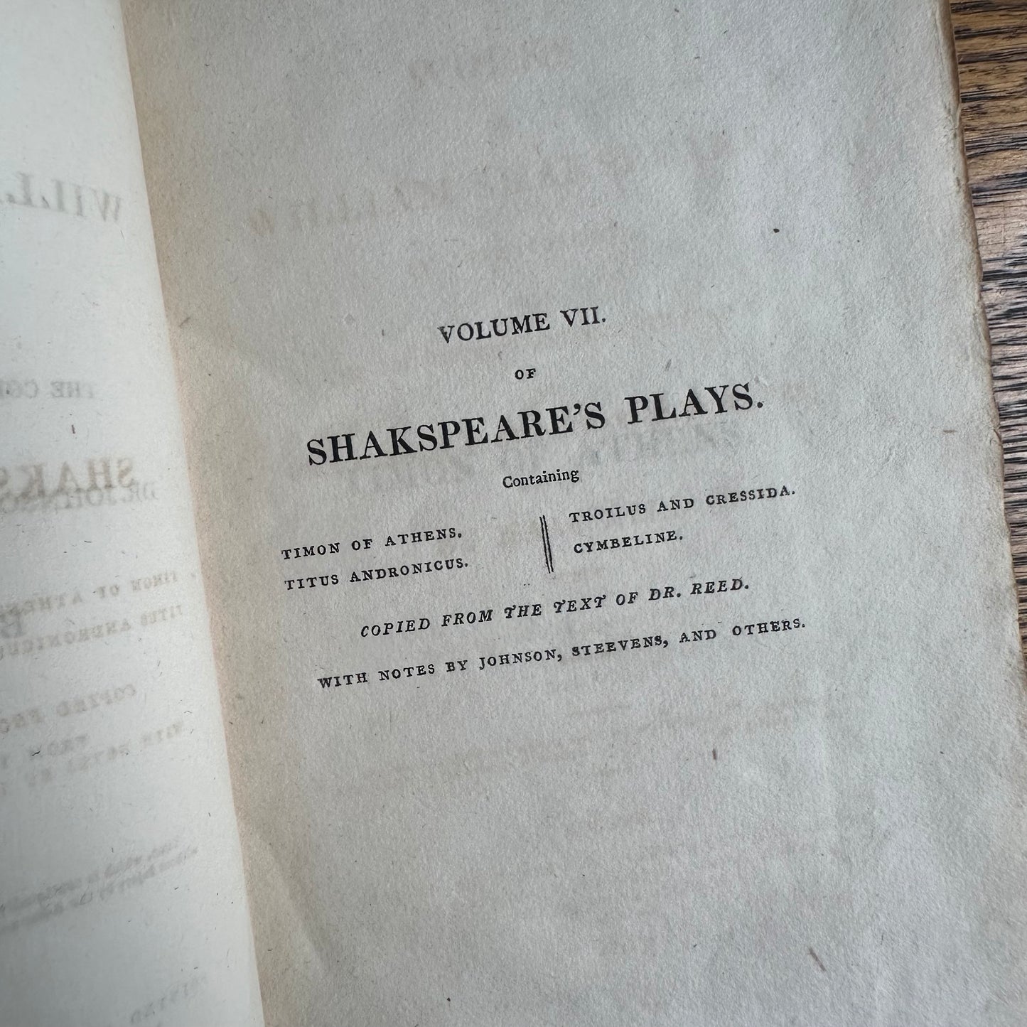 1810-1812 Complete Set of 9 Vols: The Plays of William Shakspeare