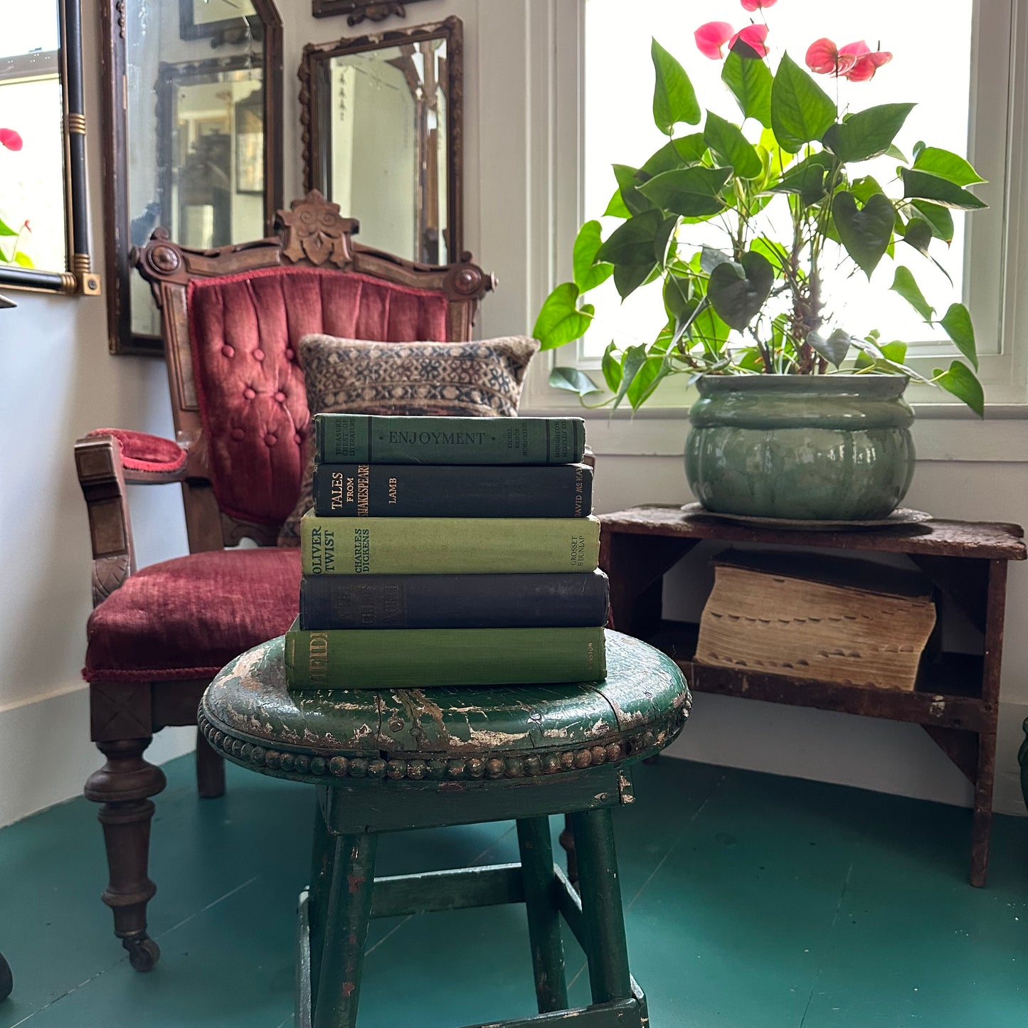 Antique Children's Classic Book Stack - 5 Titles