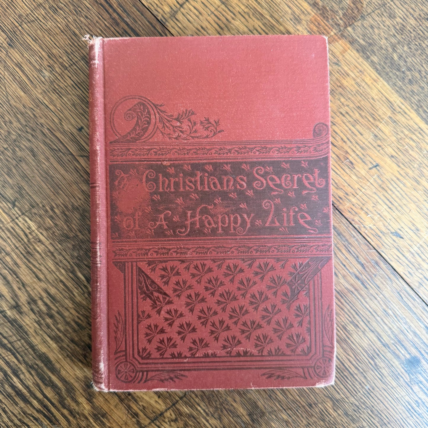 5 Antique Victorian Era Self Help Books in Red - 1880-1912