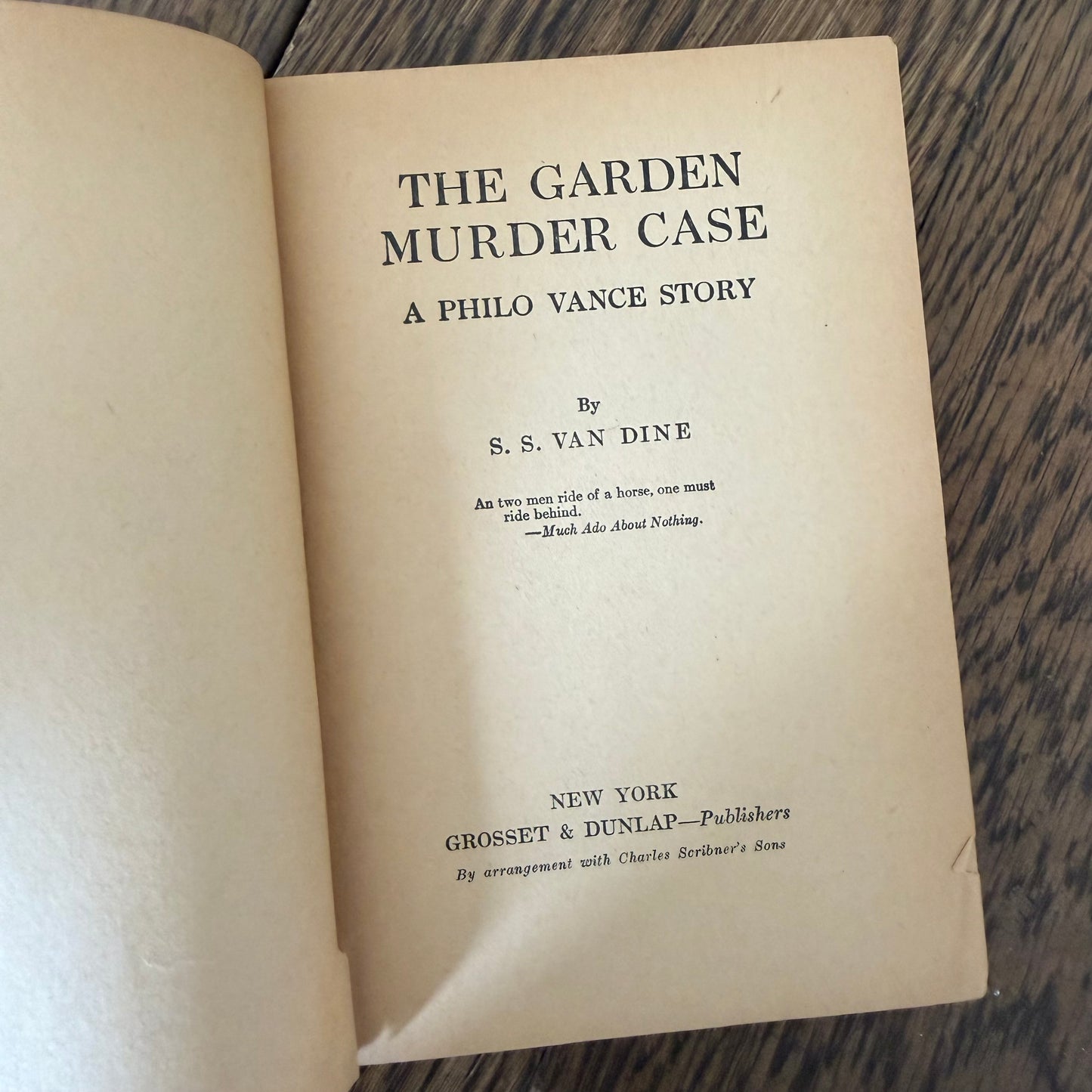Set of 6 Philo Vance Vintage Mystery Books by S.S. Van Dine - 1927-1939