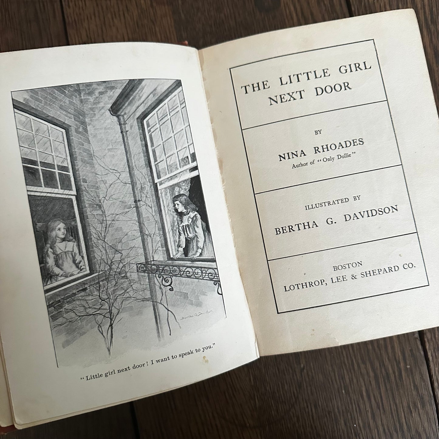Set of 8 Nina Rhoades Antique Children’s Books (1901–1914) — Illustrated by Bertha Davidson Hoxie — Lothrop Lee & Shepard — Brick House Series