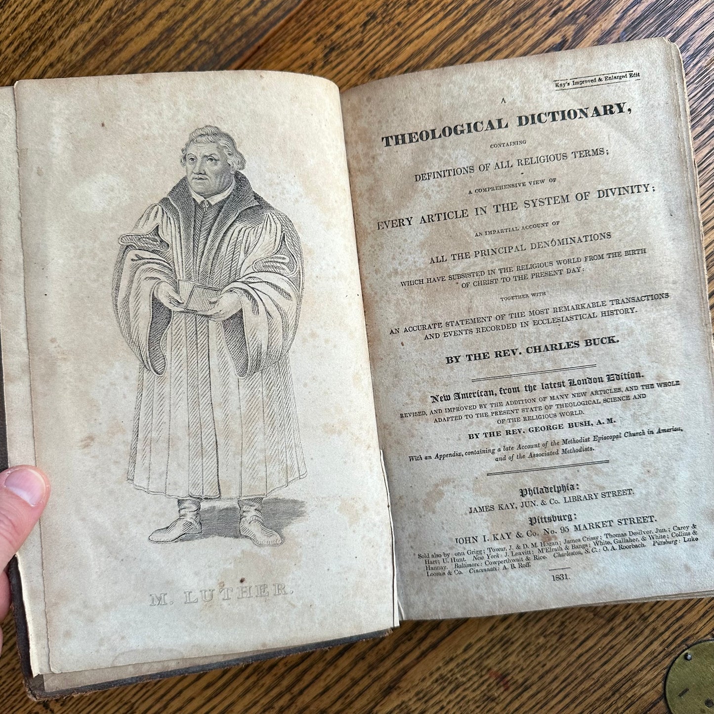 A Collection of 5 Leather-Bound 19th Century Books of Religion