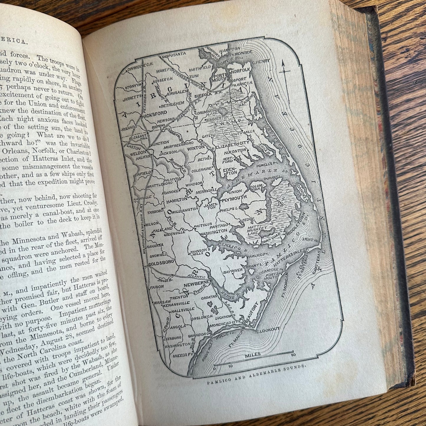 The History of the Civil War in America - A 2-Volume Leather-Bound Set - 1863-1868