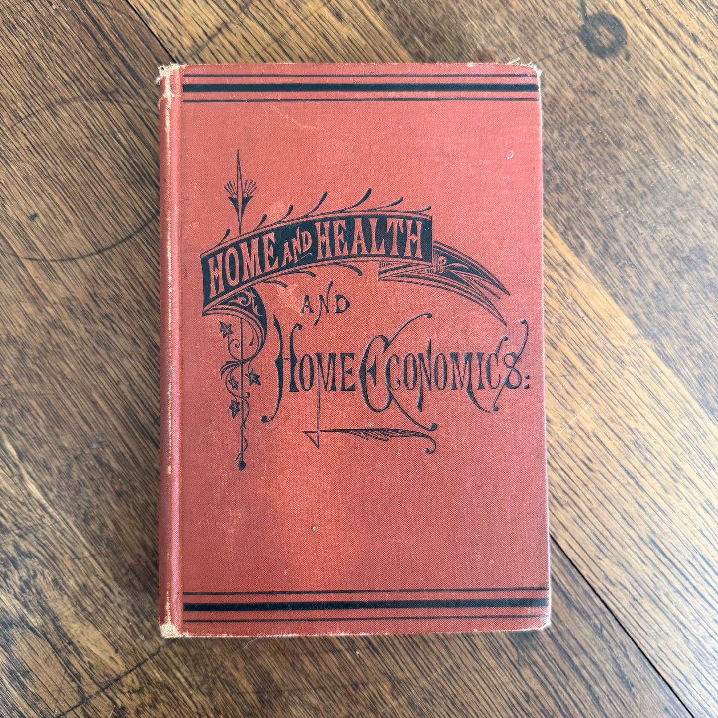5 Antique Victorian Era Self Help Books in Red - 1880-1912
