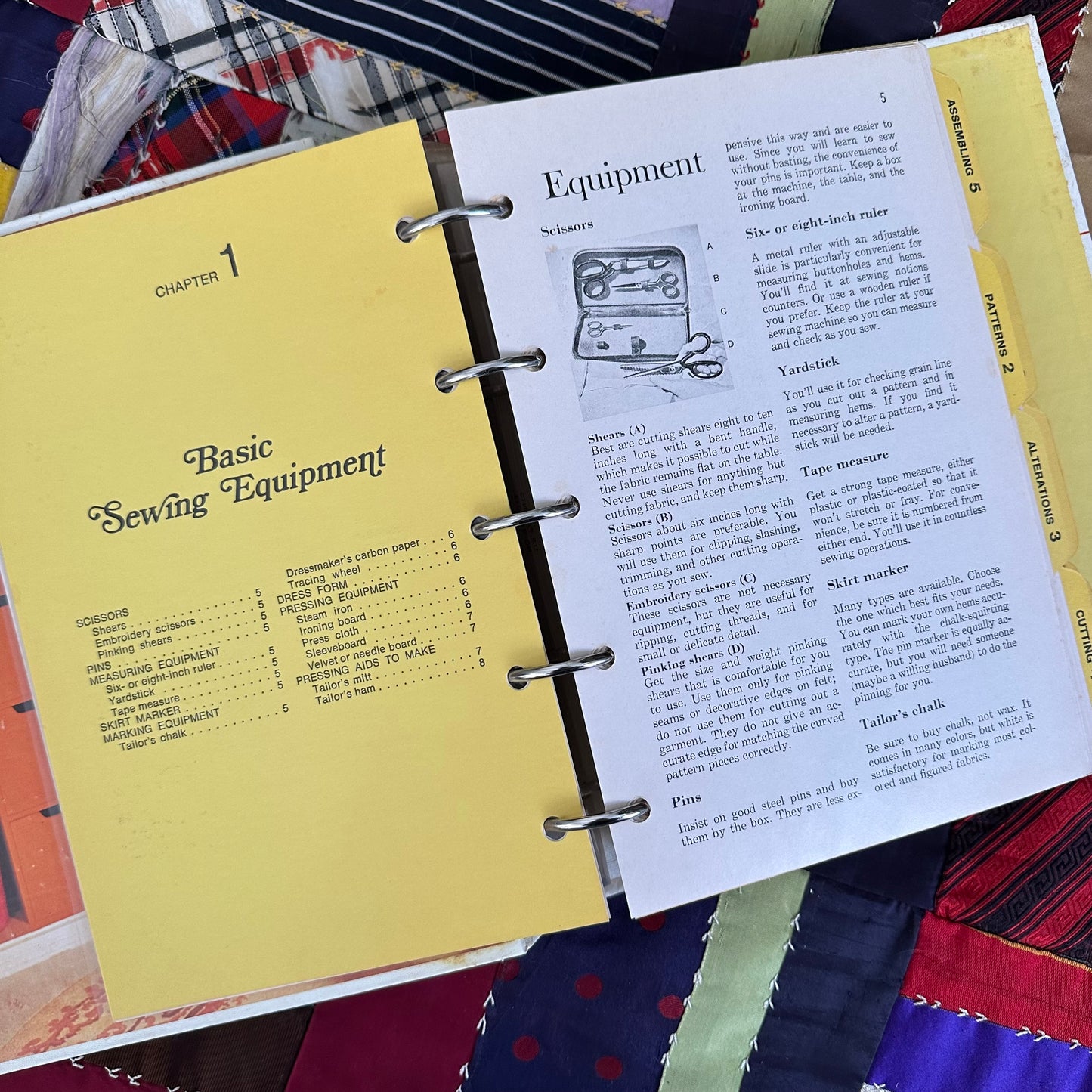 The 1970 Better Homes and Gardens Sewing Book Binder