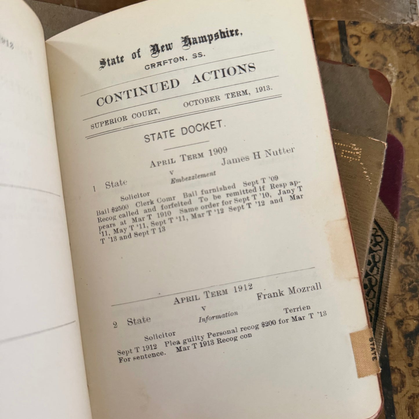 Victorian Autograph Albums 1889–1914 + 1930s Scrapbook + 1928 Ledger + NH Court Record Book Antique Paper Ephemera Collection