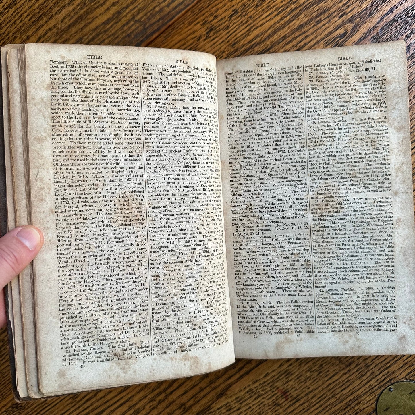 A Collection of 5 Leather-Bound 19th Century Books of Religion