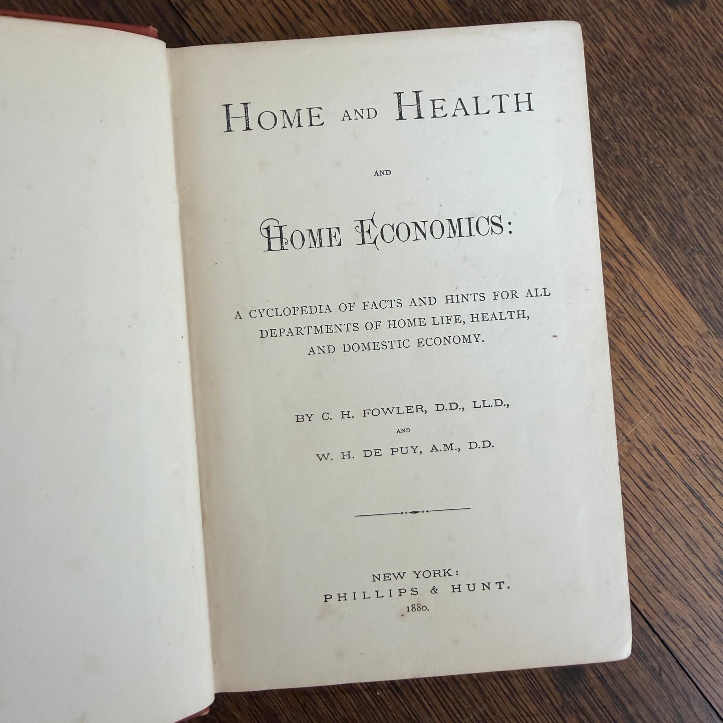 5 Antique Victorian Era Self Help Books in Red - 1880-1912