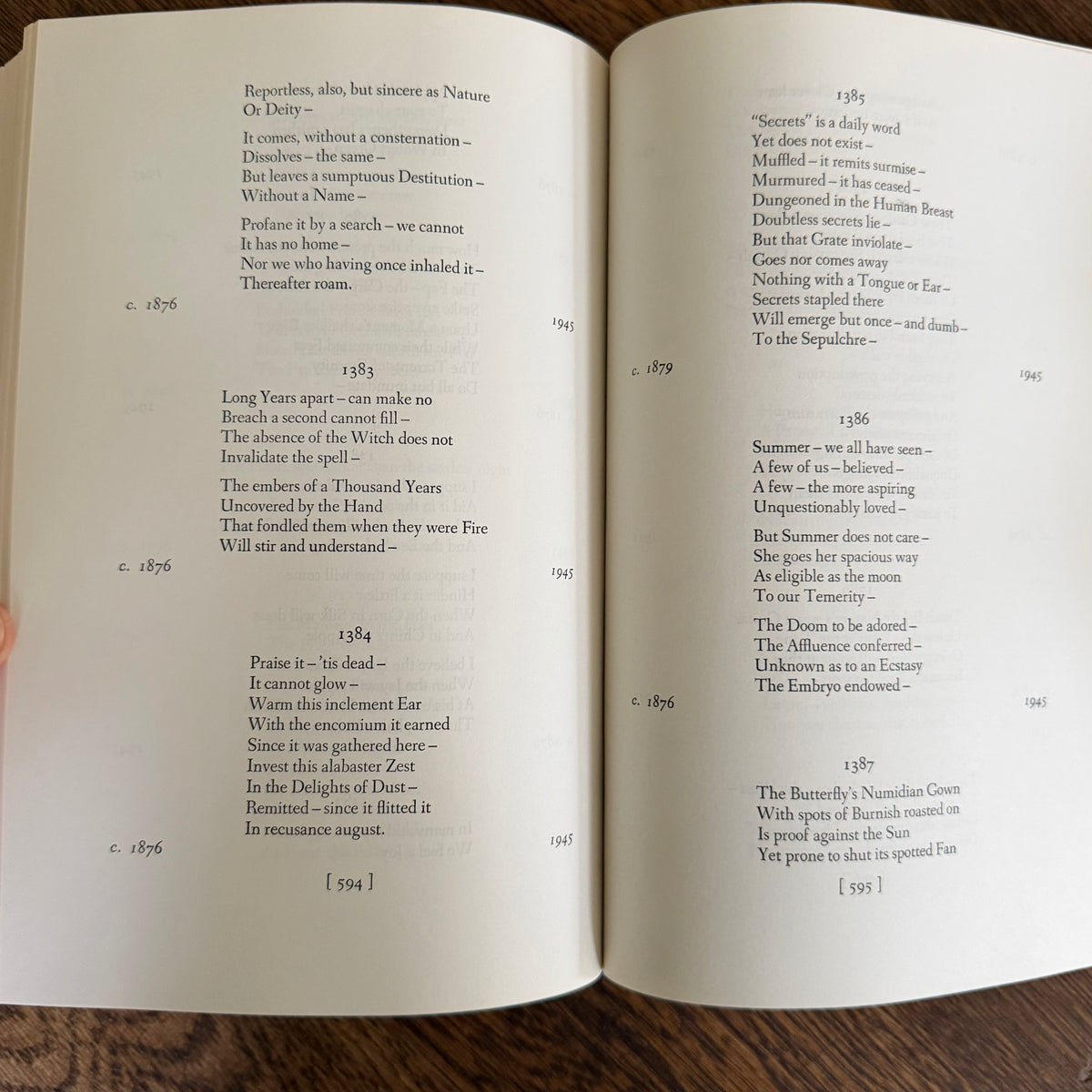 The Complete Poems of Emily Dickinson, Edited by Thomas H. Johnson, 1960 - Little Brown, 1,775 Poems