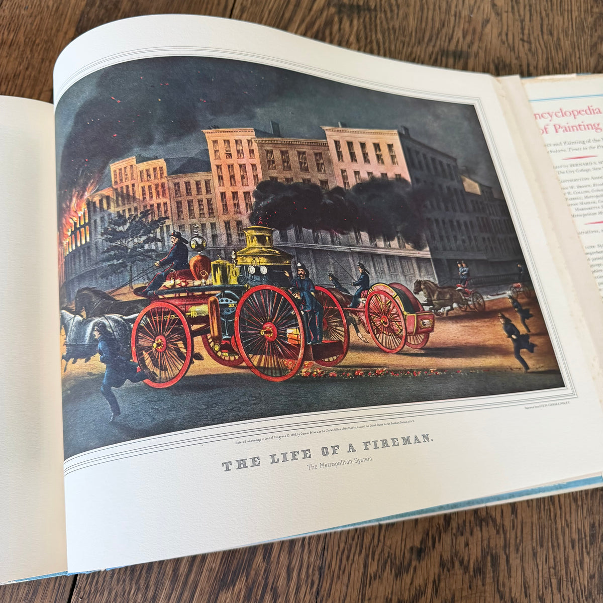 A Currier & Ives Treasury 1955 Colin Simkin | 80 Full Color Prints Americana Art Book Oversized 12x16 Vintage Coffee Table Book Independence Day Decor