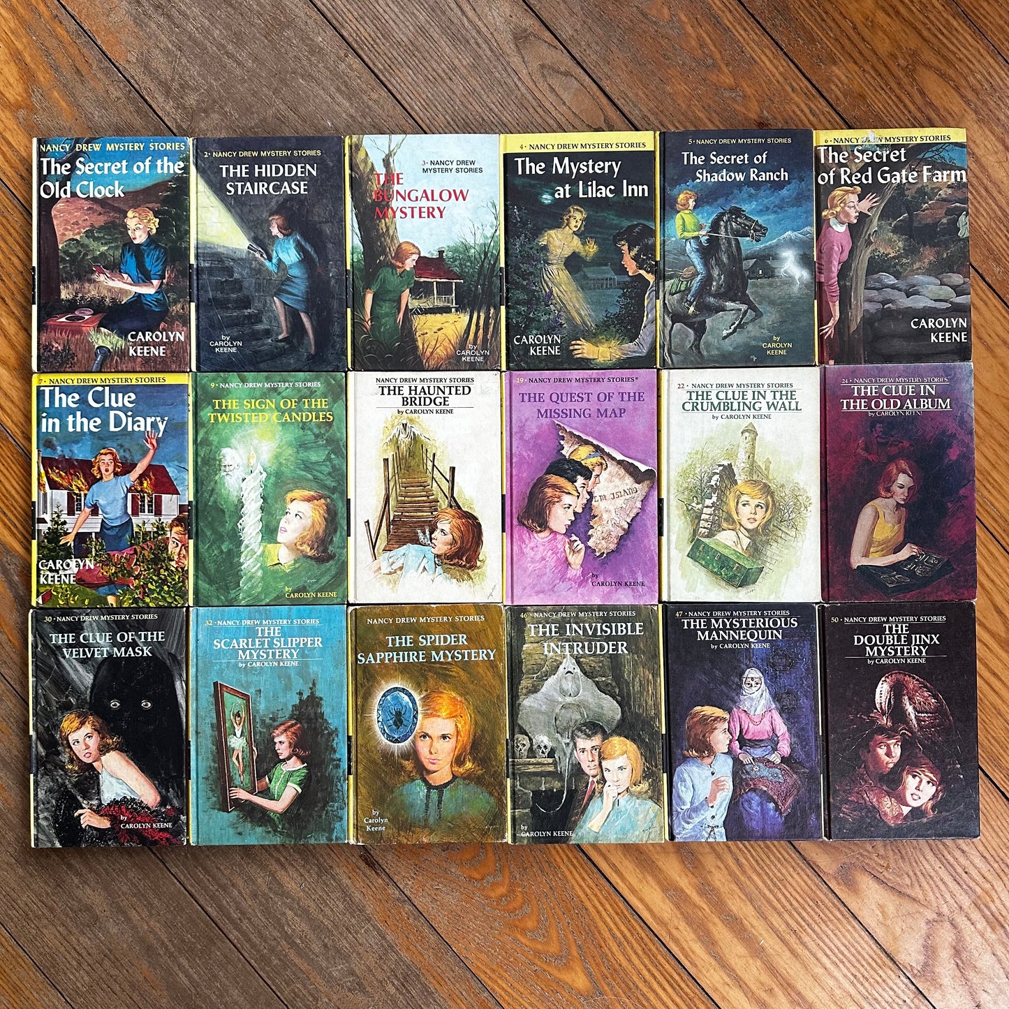 Nancy Drew Book Set | 18 Volumes | Carolyn Keene | Grosset & Dunlap | Vintage Mystery Series