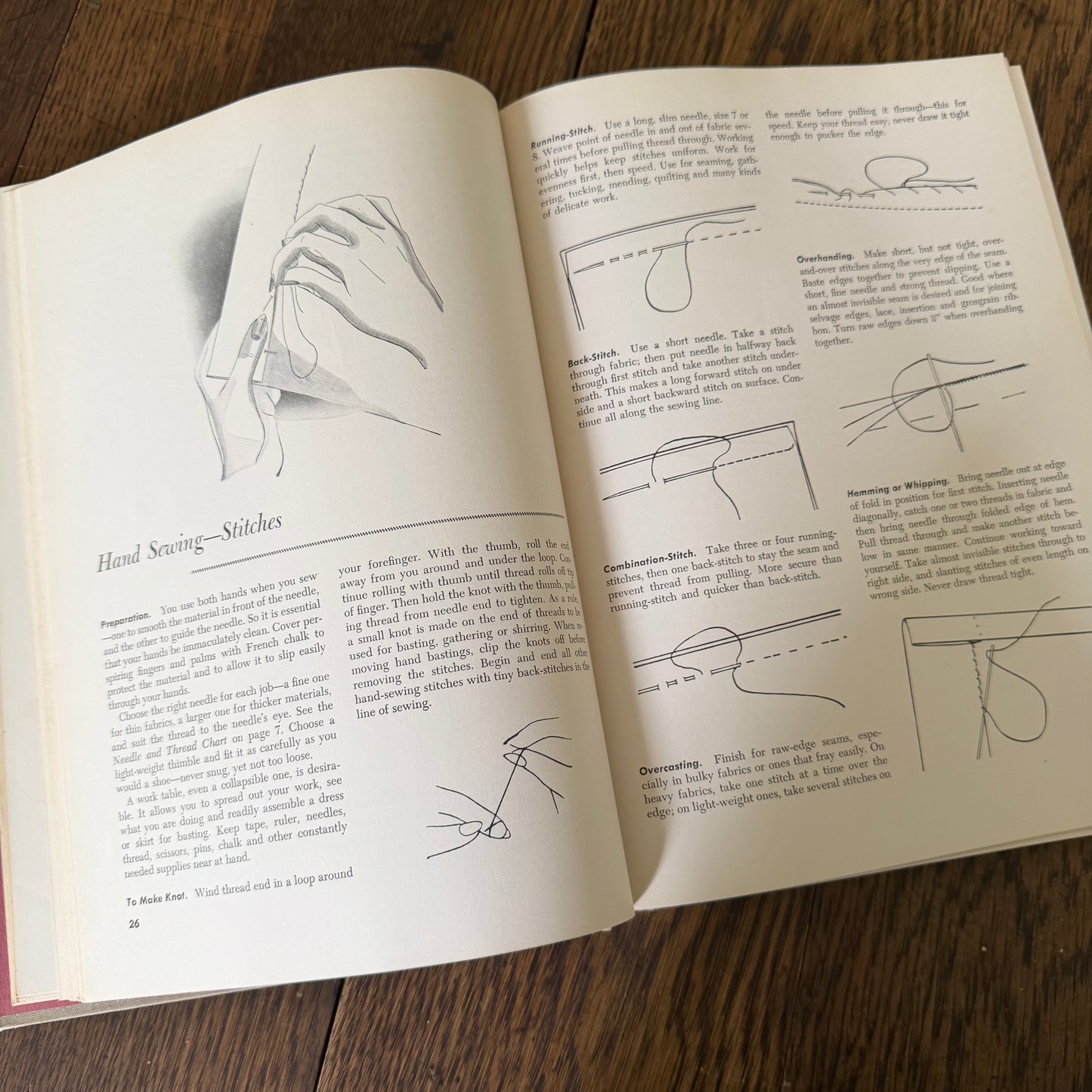 Singer Sewing Book by Mary Brooks Picken - 1951 Vintage Sewing Guide from Singer Sewing Machine Company - Illustrated Hardcover