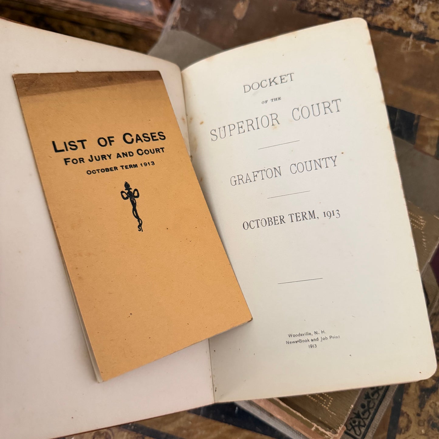 Victorian Autograph Albums 1889–1914 + 1930s Scrapbook + 1928 Ledger + NH Court Record Book Antique Paper Ephemera Collection