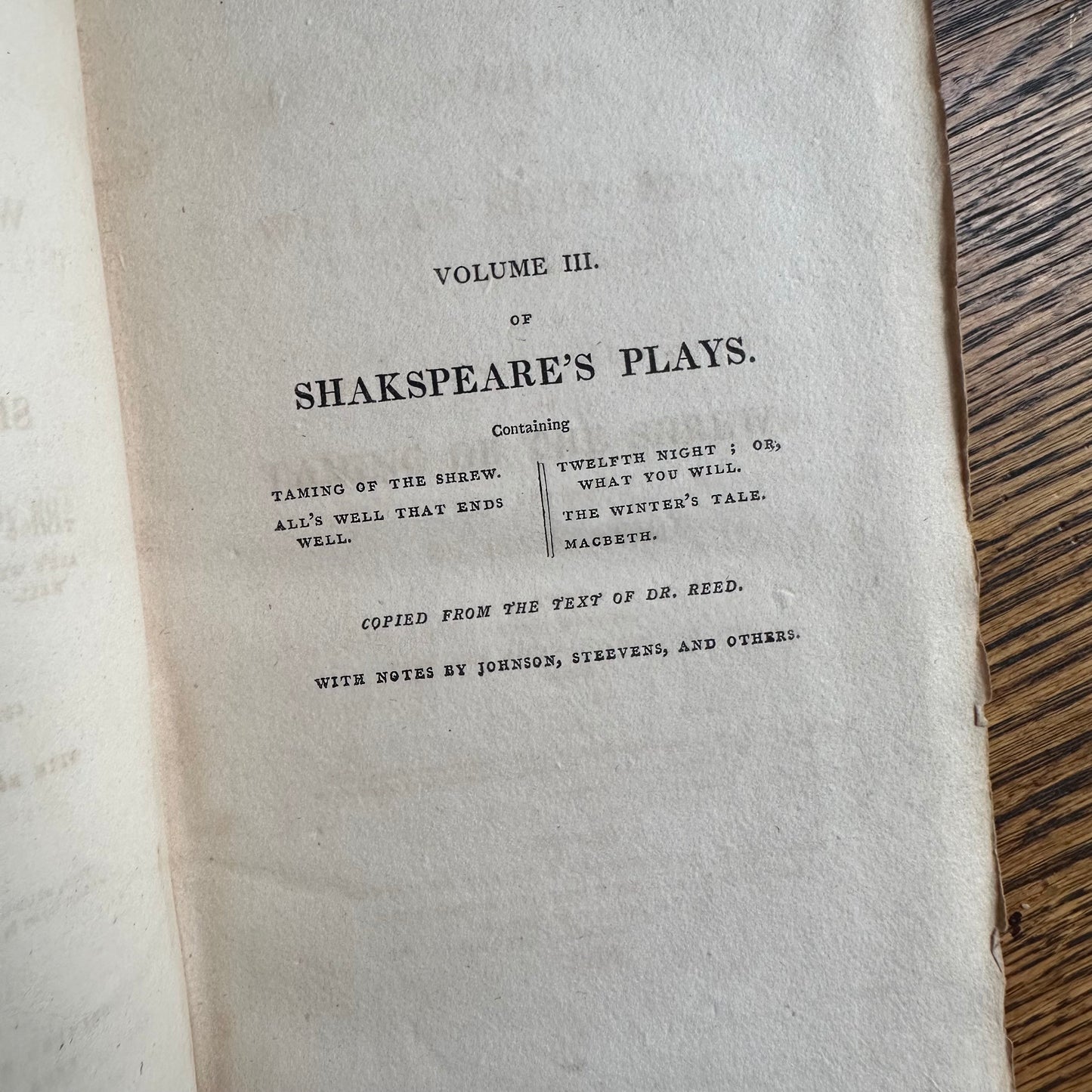 1810-1812 Complete Set of 9 Vols: The Plays of William Shakspeare