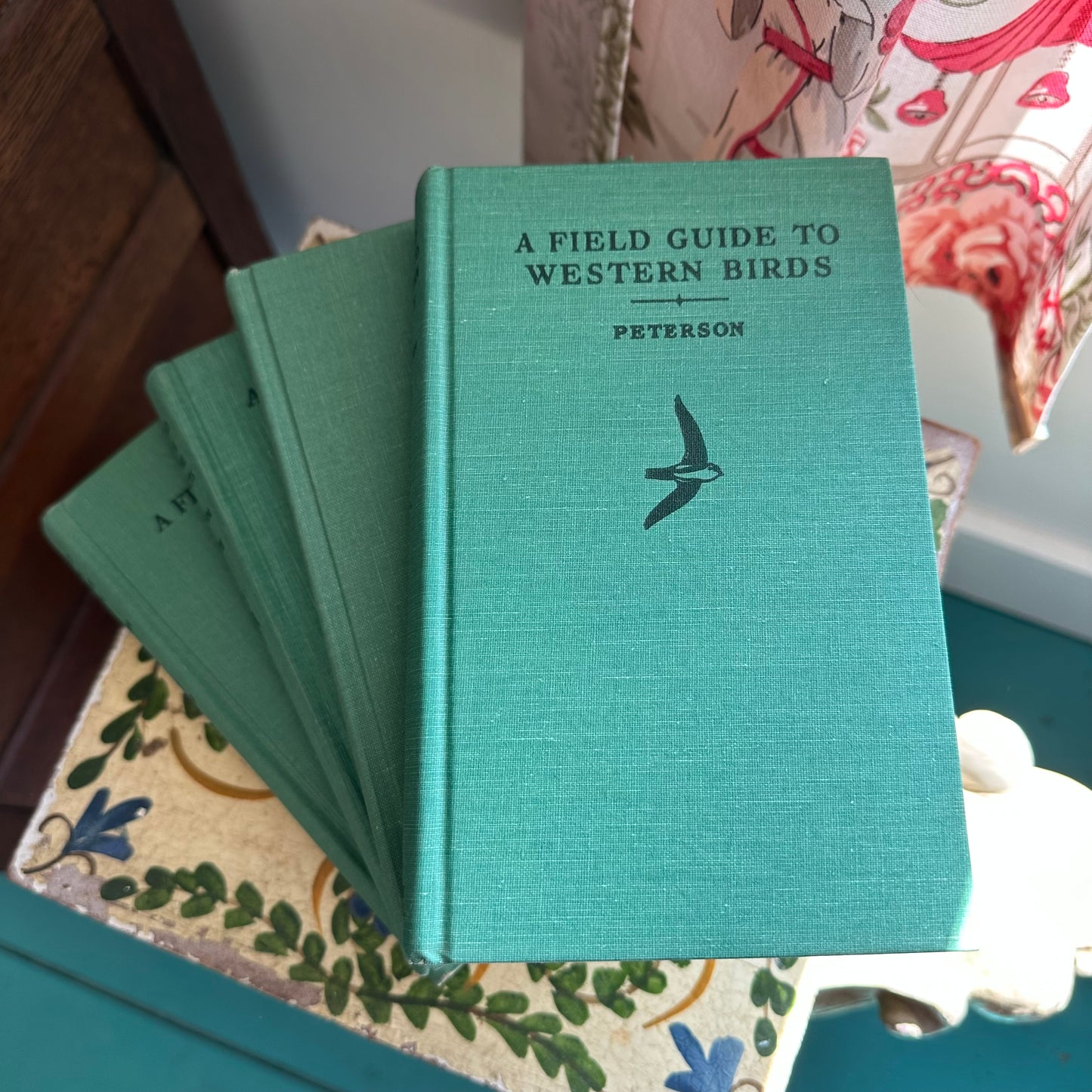 Peterson Field Guide Set of 4: Birds, Insects, Rocks/Minerals - Vintage Nature Books
