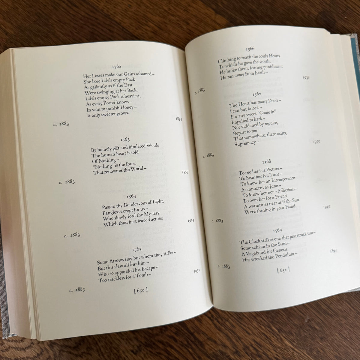 The Complete Poems of Emily Dickinson, Edited by Thomas H. Johnson, 1960 - Little Brown, 1,775 Poems