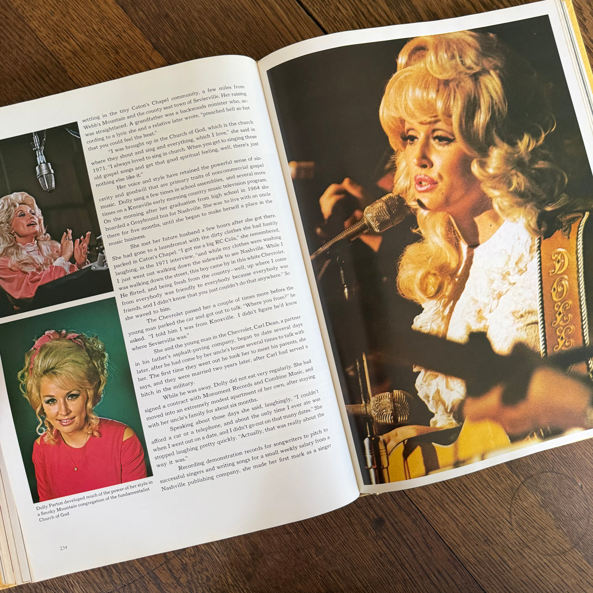 Nashville’s Grand Ole Opry by Jack Hurst - 1975 - Featuring Dolly Parton and Other Greats - Illustrated Country Music History - Giant Vintage Coffee Table Book
