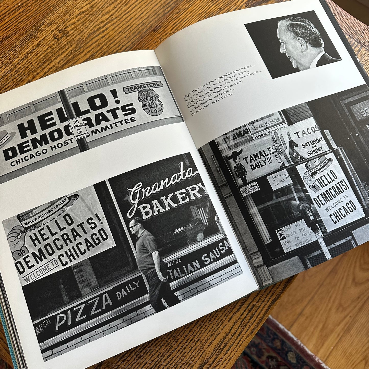 A Set of 4 Vintage Coffee Table Books in Shades of Green and Blue!