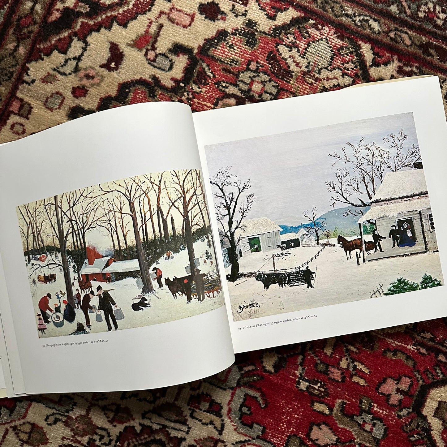 Otto Kallir’s Giant, Vintage Book of Grandma Moses’ Art!