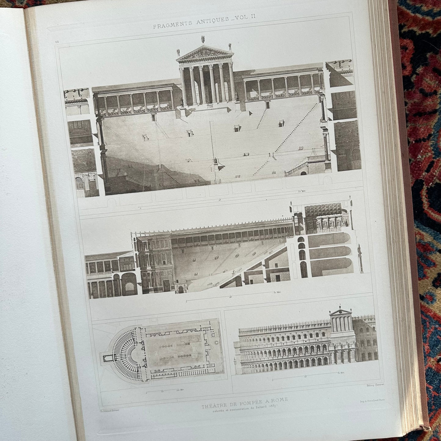 Fragments D’Architecture Antique - 2 Vol. Set - 1897 & 1905