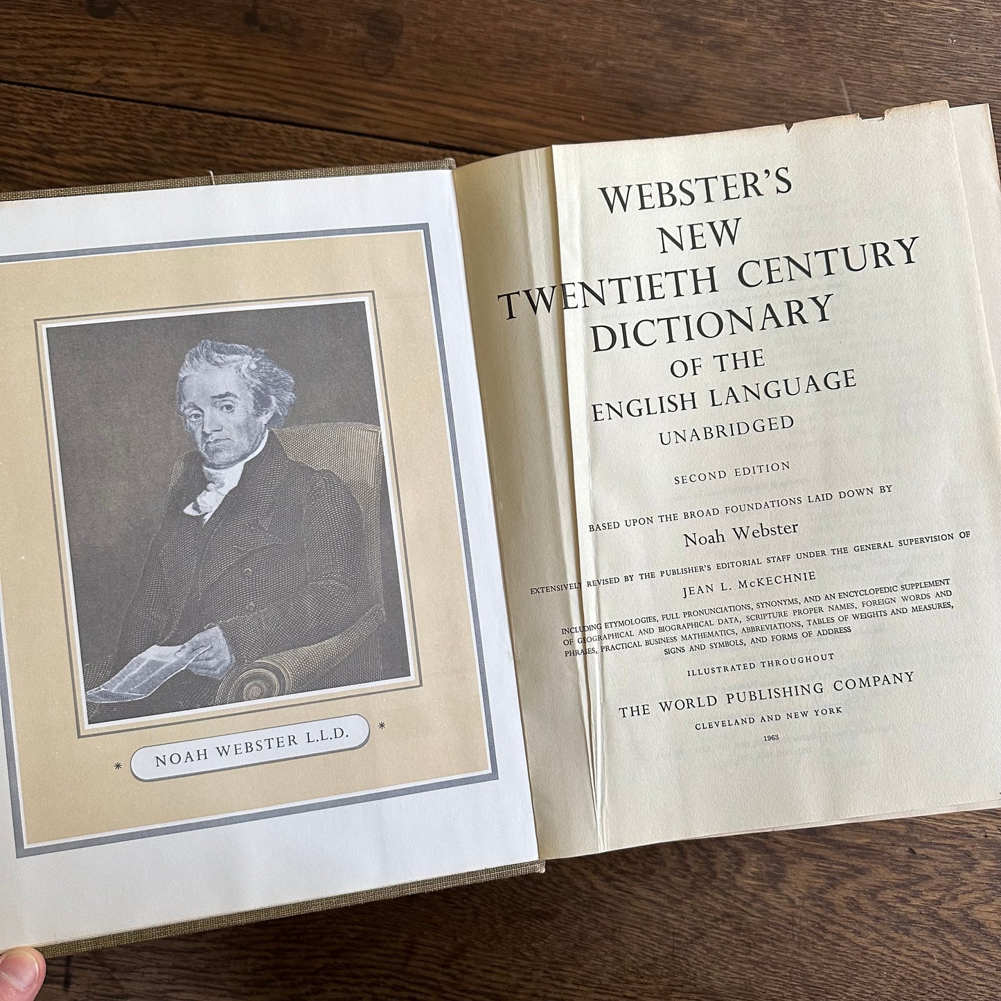 HUGE, Vintage Webster’s Dictionary, 1963