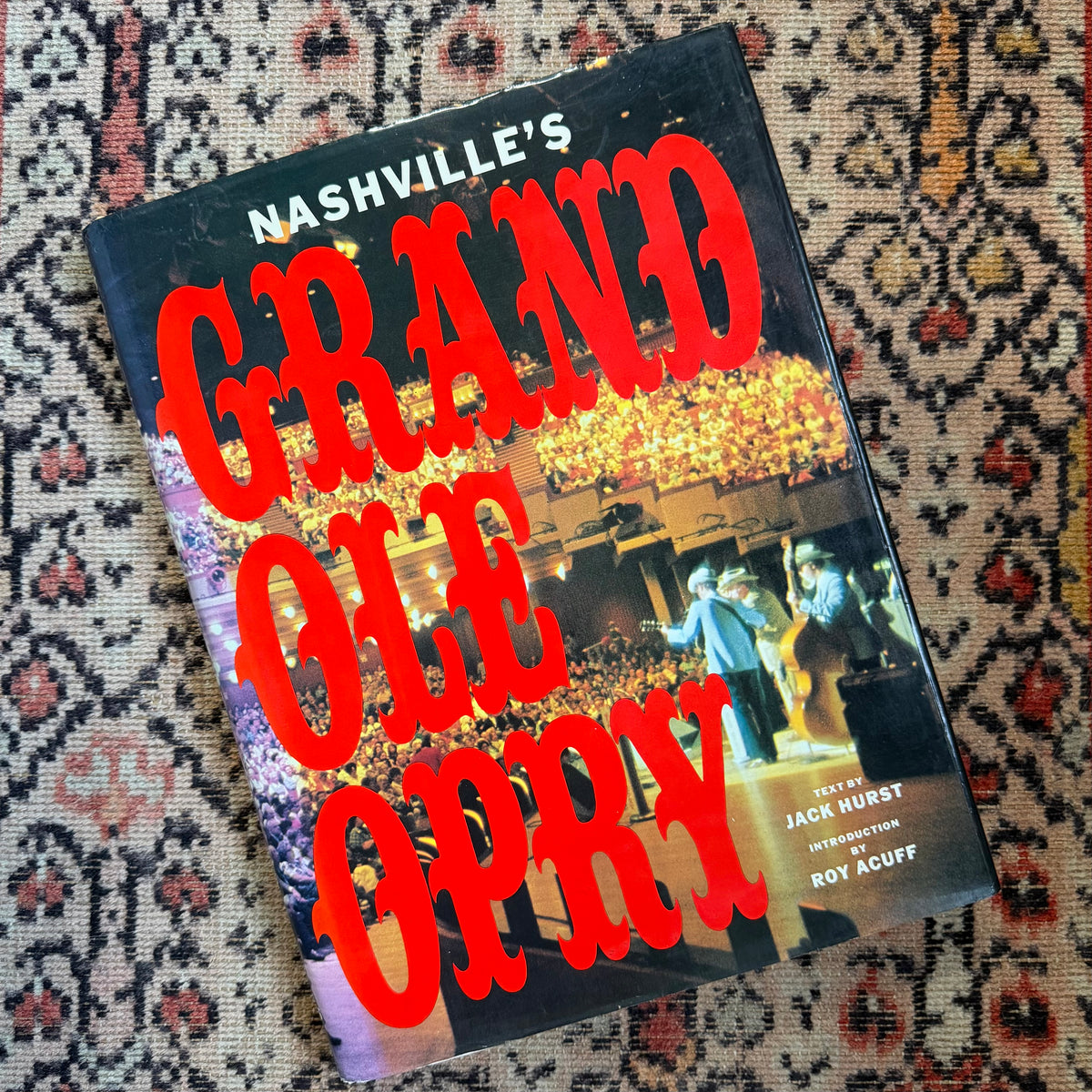 Nashville’s Grand Ole Opry by Jack Hurst - 1975 - Featuring Dolly Parton and Other Greats - Illustrated Country Music History - Giant Vintage Coffee Table Book