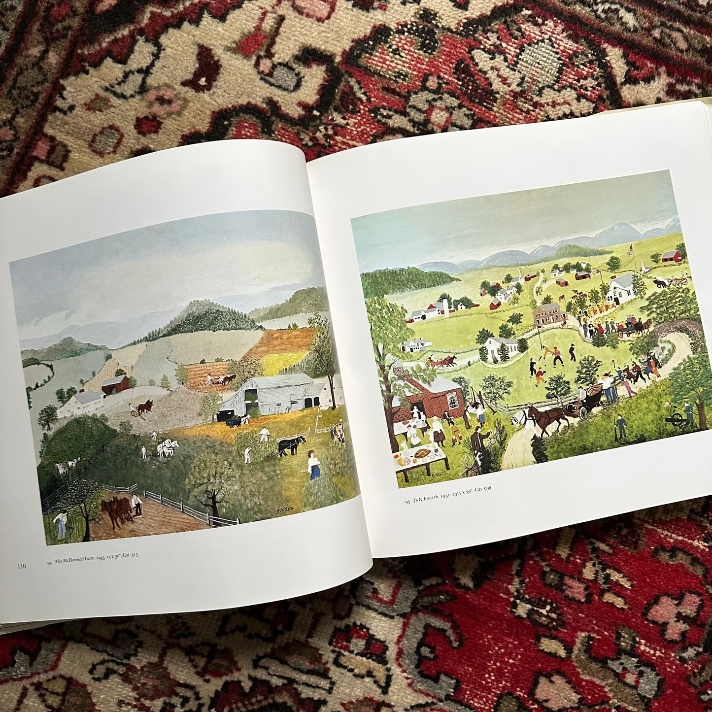 Otto Kallir’s Giant, Vintage Book of Grandma Moses’ Art!