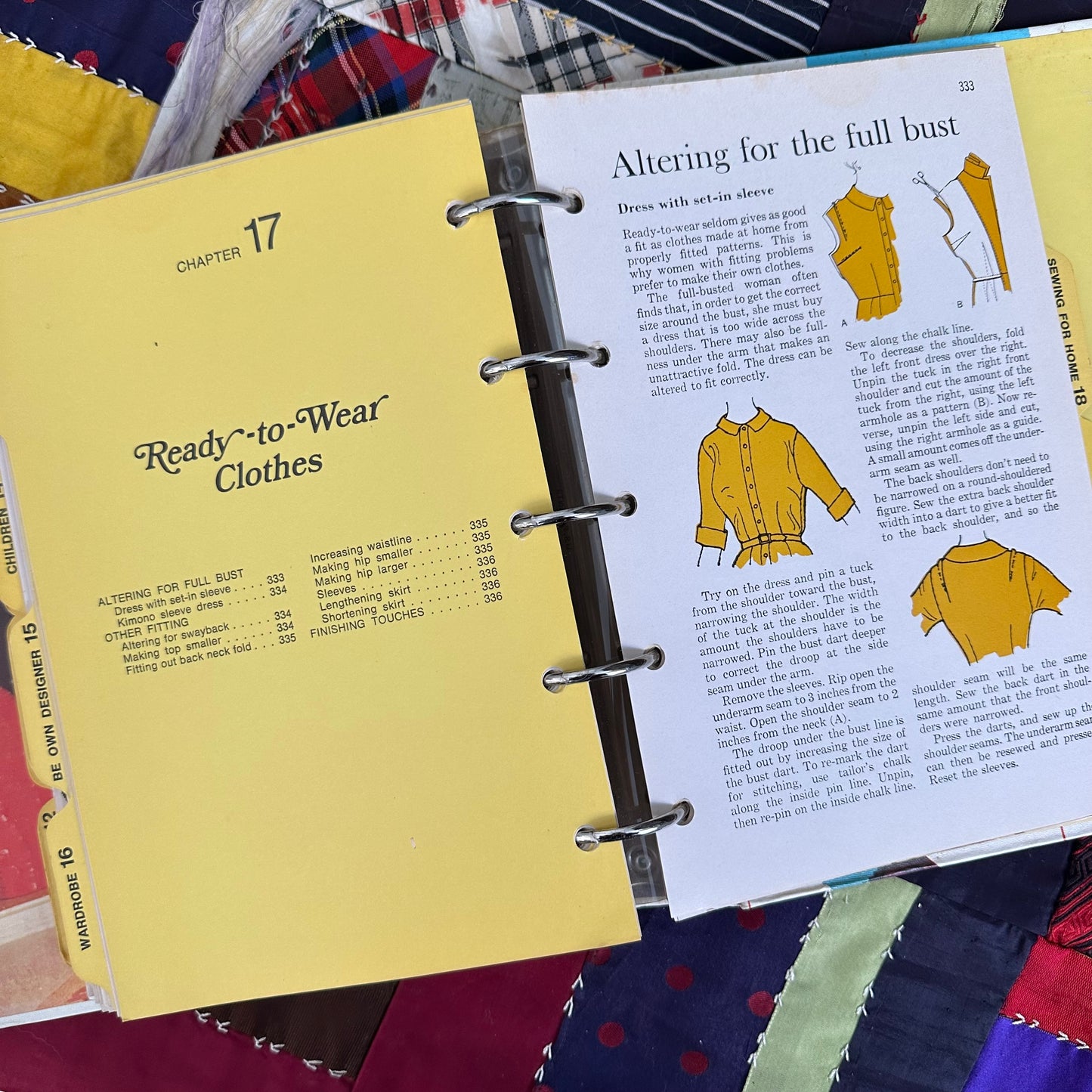 The 1970 Better Homes and Gardens Sewing Book Binder