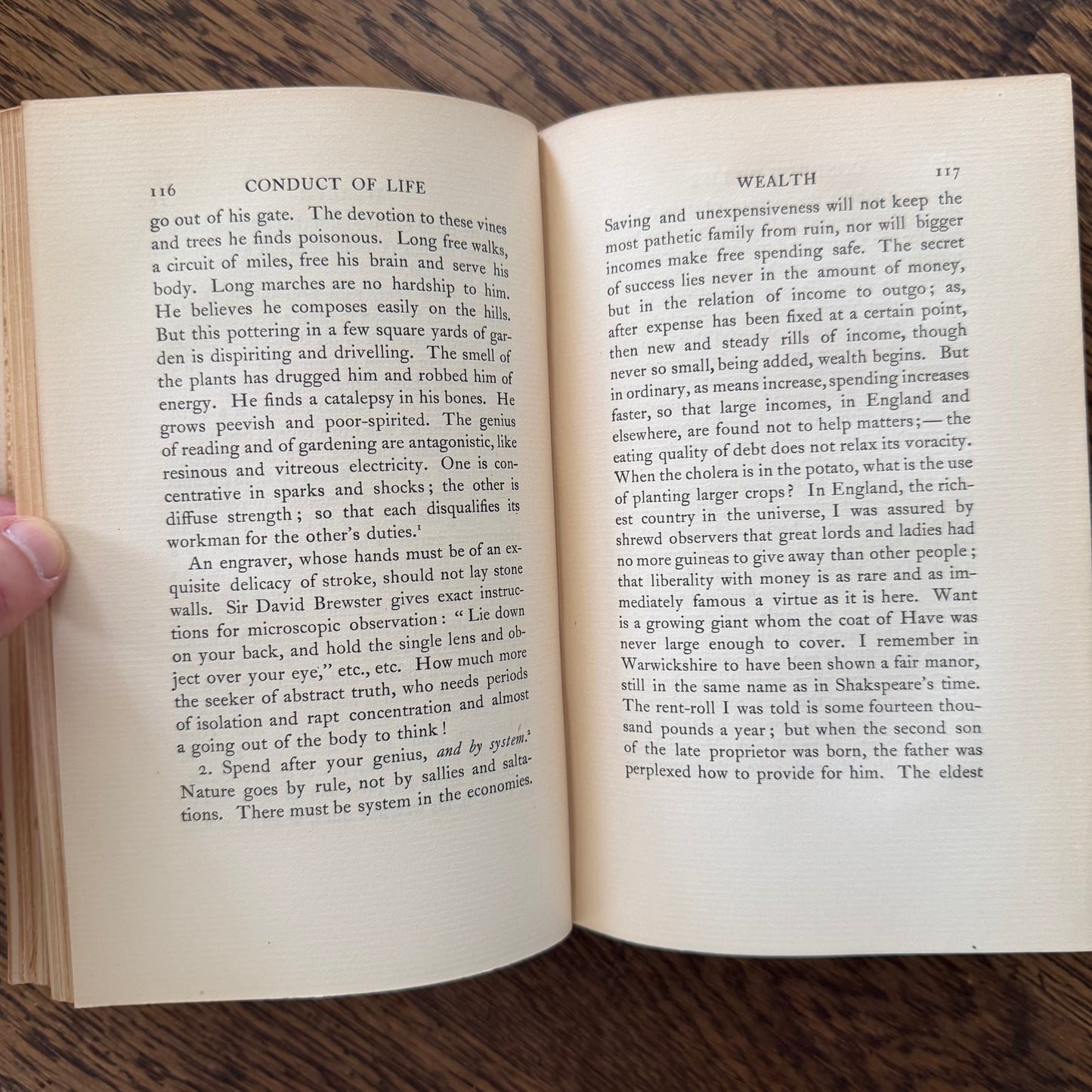 The Complete Works of Ralph Waldo Emerson Volumes 6 & 7 | Houghton Mifflin 1904 | Conduct of Life | Society and Solitude | Antique Book Set