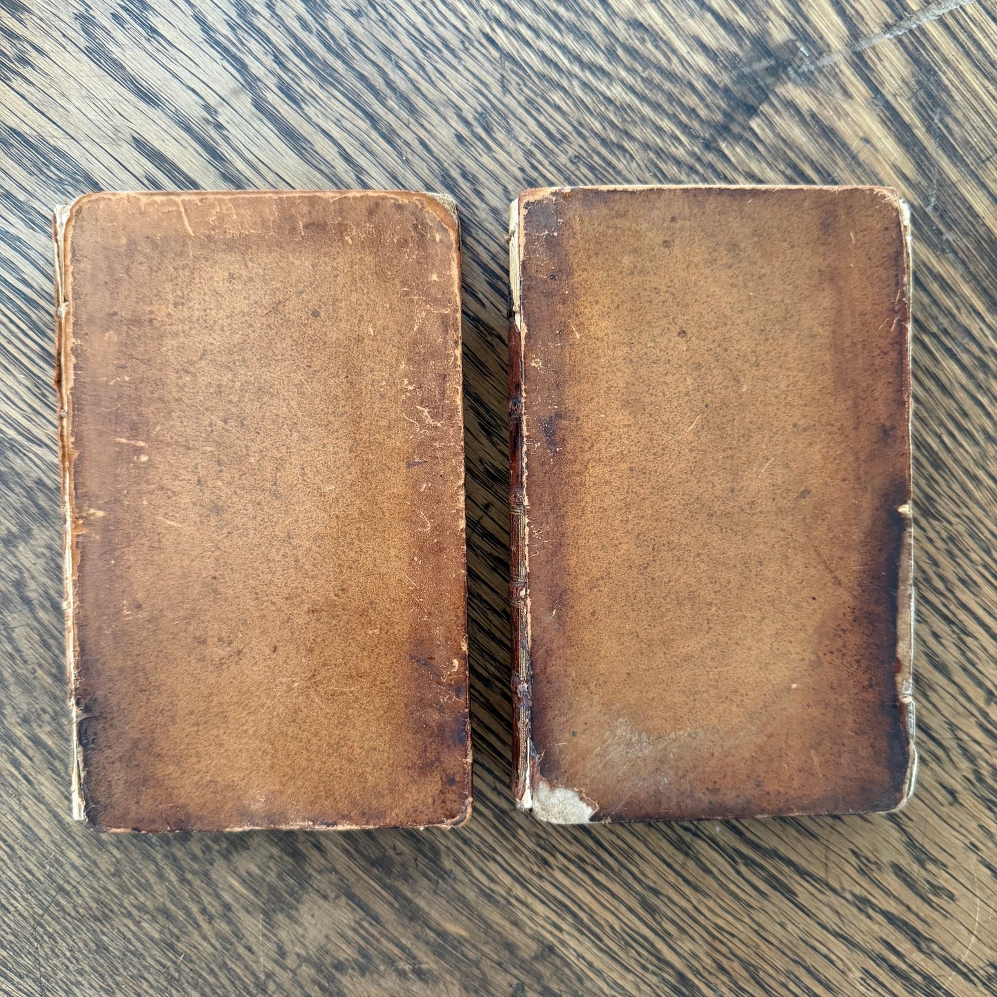 Antique Leather Bound Books Set of 5 | 1700s–1900s Decor Collection | Tristram Shandy 1772 | Fielding 1782 | Crandall 1909 | Apothecary Book