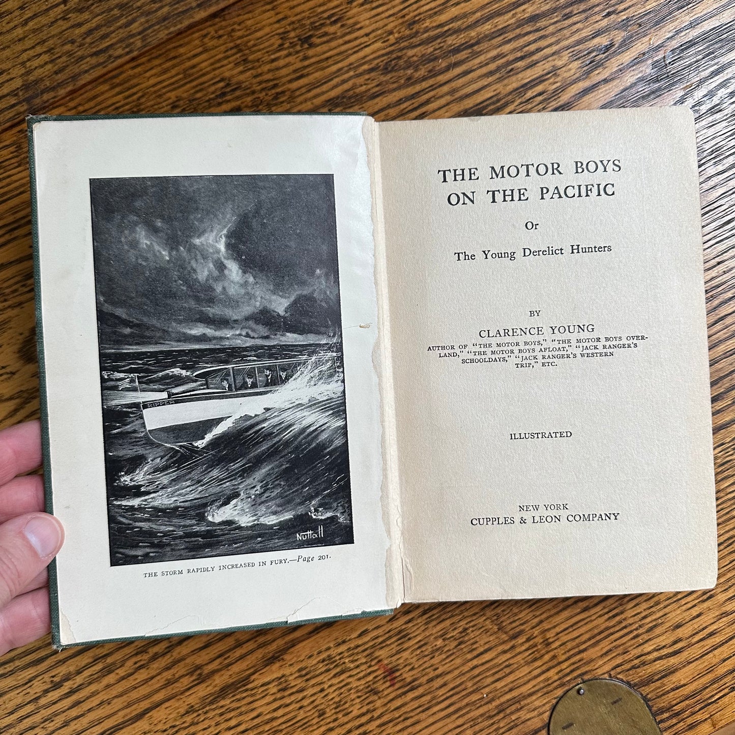 A Set of Four Antique Motor Boys Books from the early 1900s