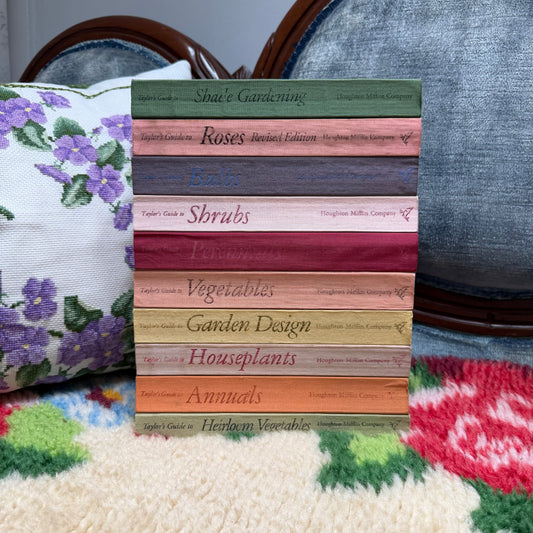 Taylor’s Guides to Gardening Set of 10 | Houghton Mifflin 1986–1996 | Bulbs Roses Herbs Houseplants Garden Design | Vintage Gardening Books