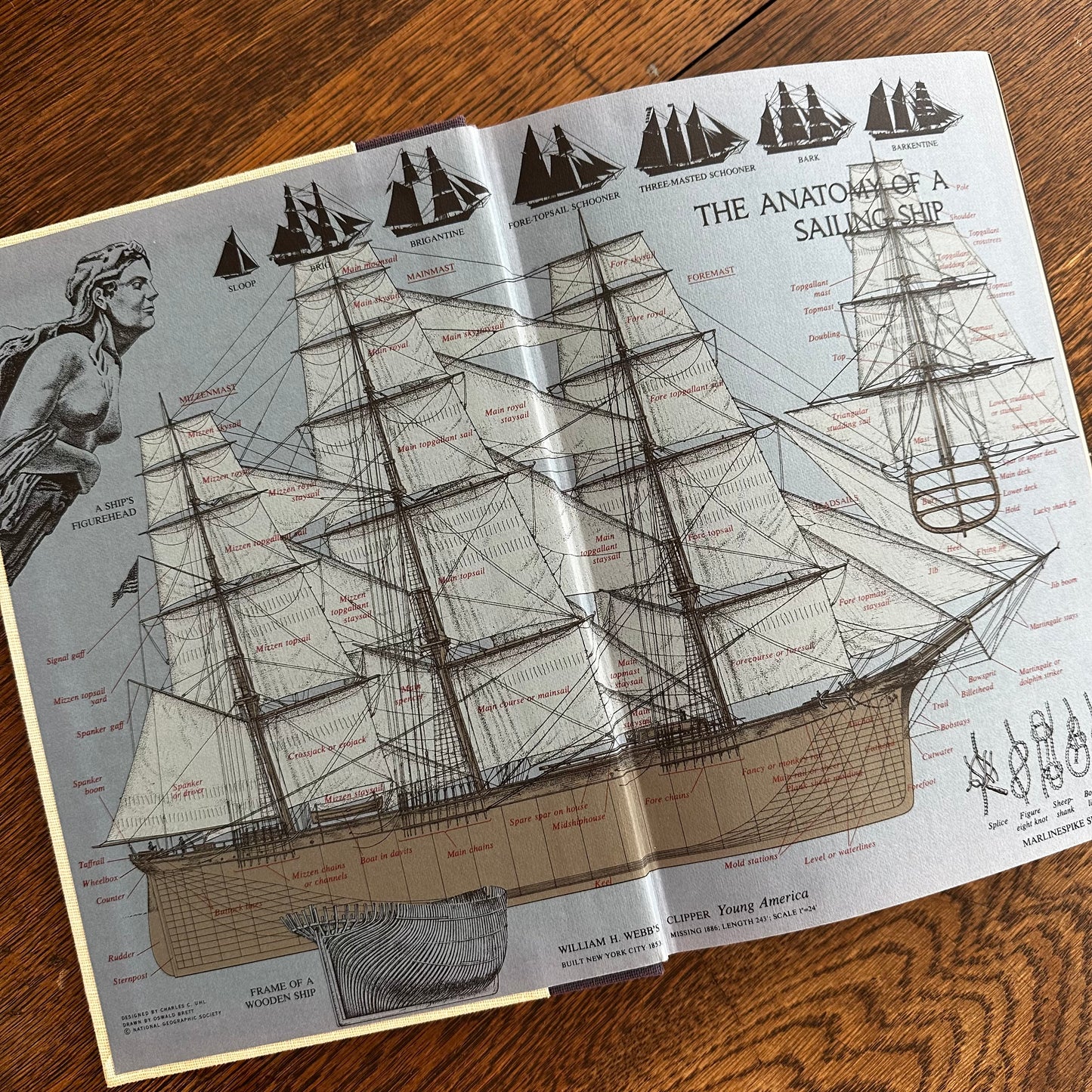 Men, Ships, and the Sea (1973) | National Geographic Society | Maritime History & Adventure Book