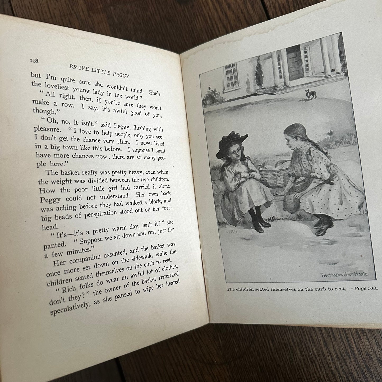Set of 8 Nina Rhoades Antique Children’s Books (1901–1914) — Illustrated by Bertha Davidson Hoxie — Lothrop Lee & Shepard — Brick House Series