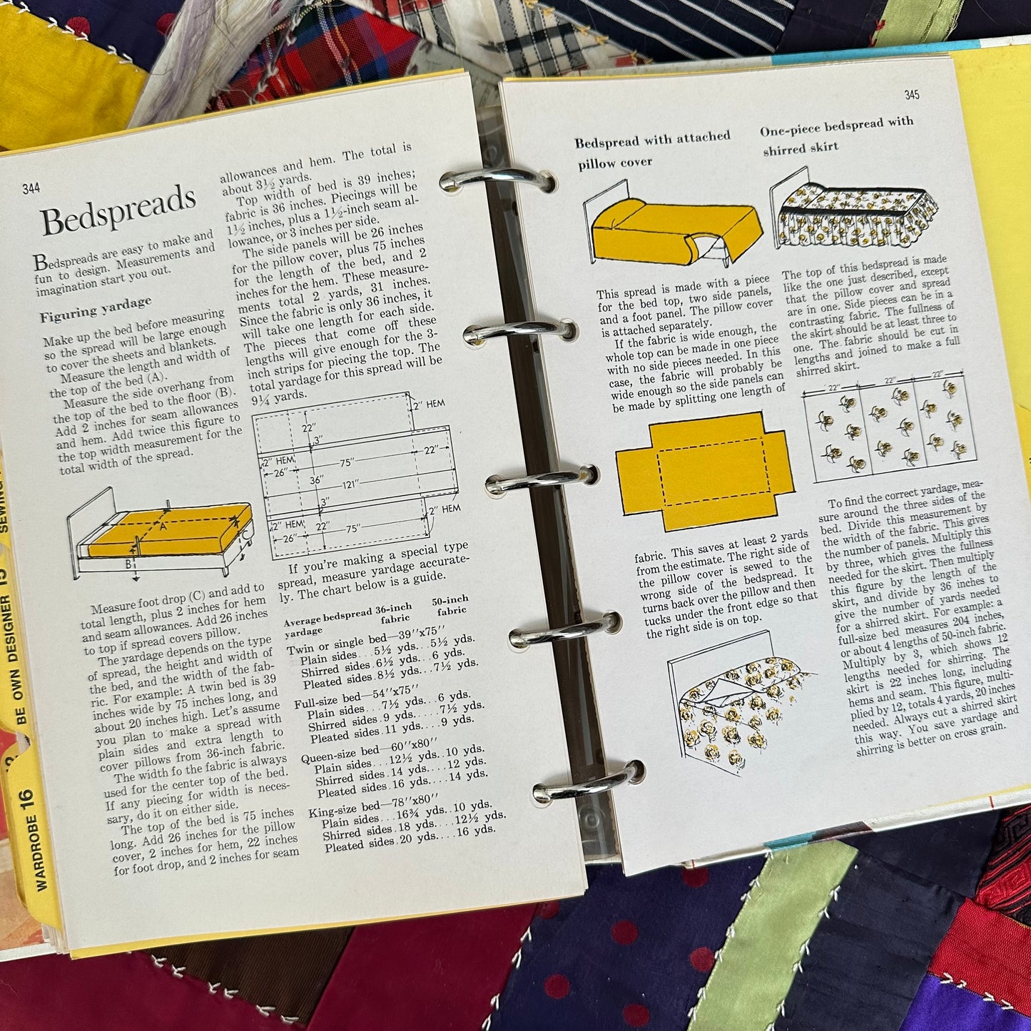 The 1970 Better Homes and Gardens Sewing Book Binder