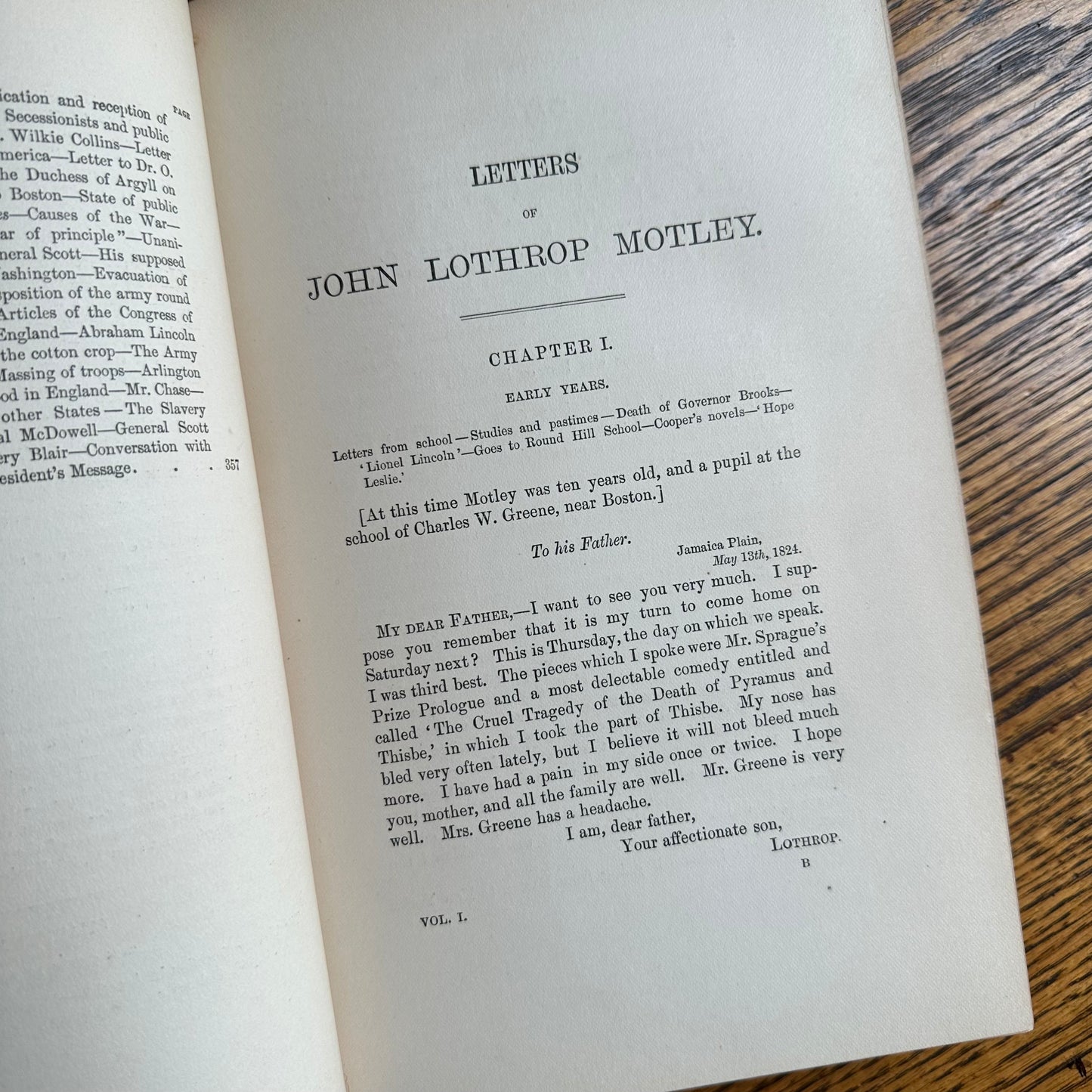 19th Century Books with Leather Covers & Marbled Page Ends
