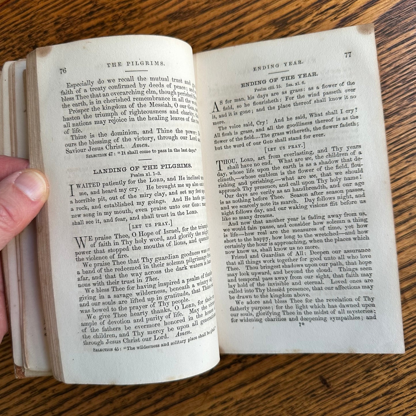 A Collection of 5 Leather-Bound 19th Century Books of Religion