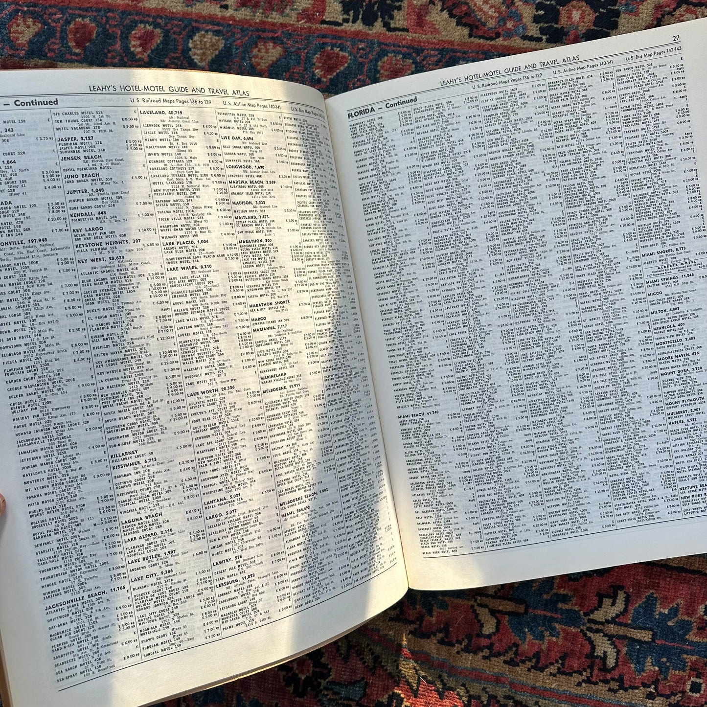 Leahy’s 1961 Hotel & Motel Guide and Travel Atlas
