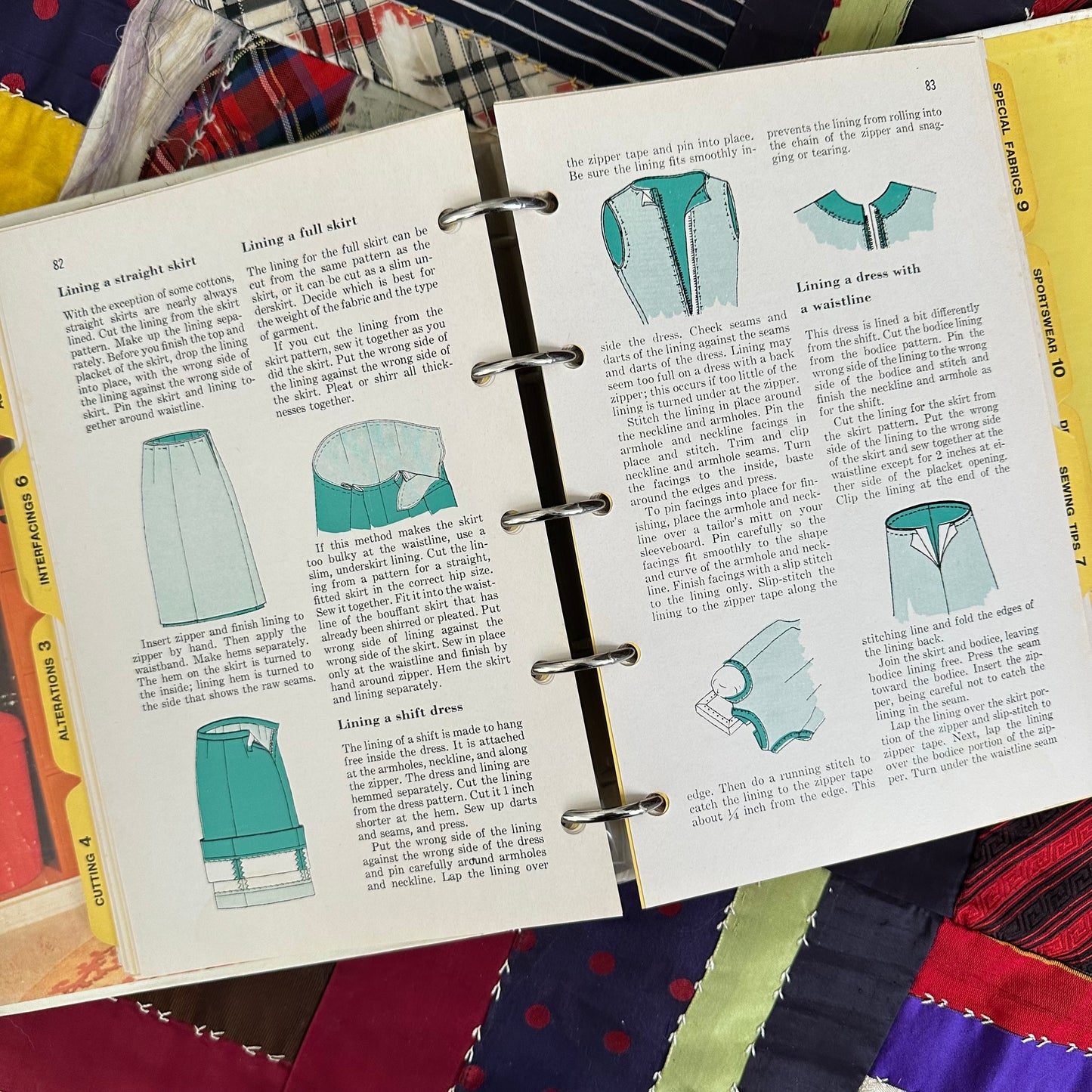 The 1970 Better Homes and Gardens Sewing Book Binder