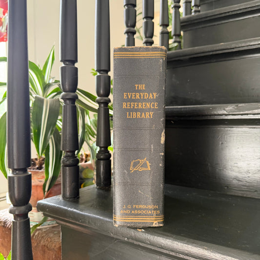 The Everyday Reference Library Encyclopedia | 1951 Vintage Home Reference Book | Lewis Copeland | 1634 Pages | Decorative Library