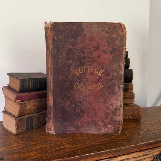 The 1872 Cottage Cyclopedia of History and Biography by Edward M Pierce - PERFECT for Your Antique Book Collection / Victorian Decor