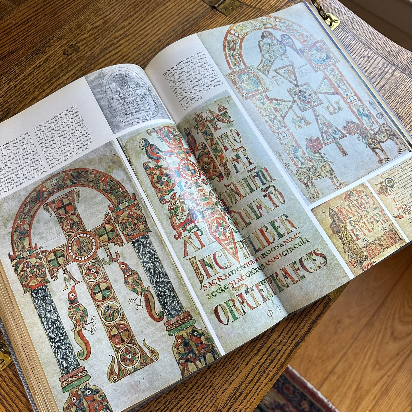 A Set of 4 Vintage Coffee Table Books in Shades of Green and Blue!