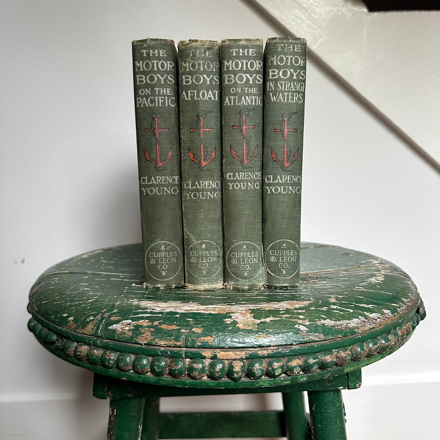 A Set of Four Antique Motor Boys Books from the early 1900s