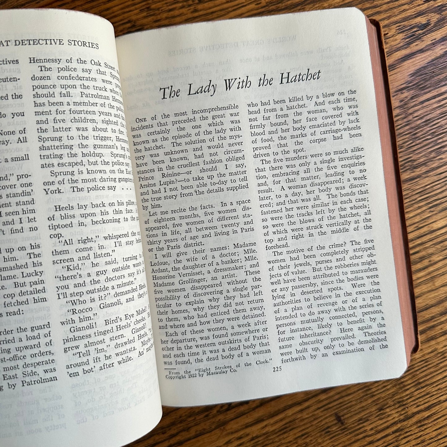 A Set of 2 Antique Leather-Bound Books of Mystery and Intrigue - 1927-28