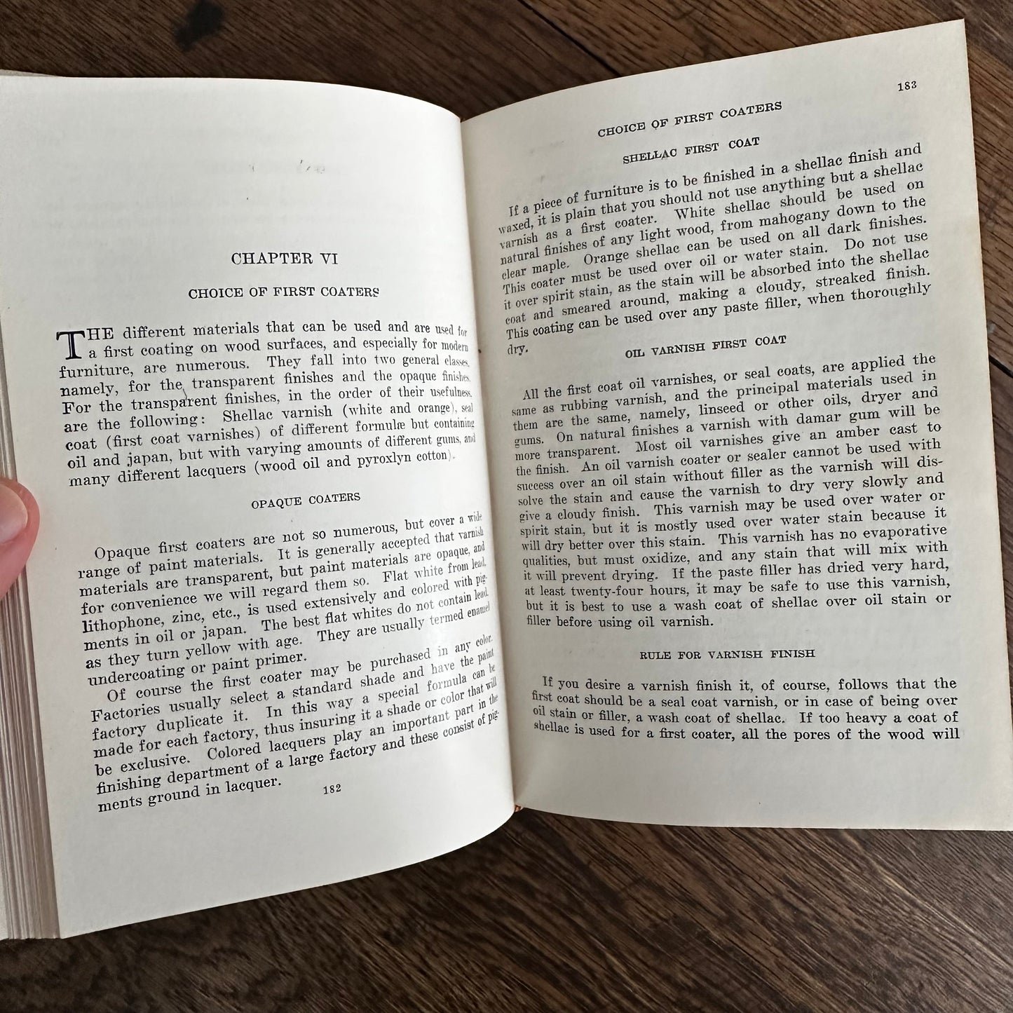 Furniture Finishing, Decoration & Patching, Pattou & Vaughn 1944 Hardcover Book