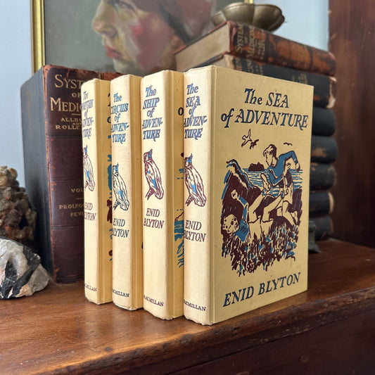 Set of 4 Vintage Adventure Books for Young Adults by Enid Blyton