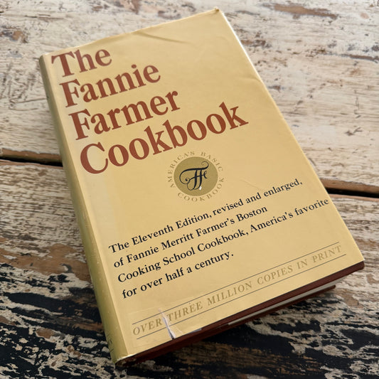 1965 The Fannie Farmer Cookbook 11th Edition | Little Brown Illustrated Classic Cookbook | Wilma Lord Perkins | Vintage Kitchen Reference